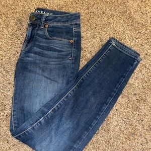 Dark-washed American Eagle Jean